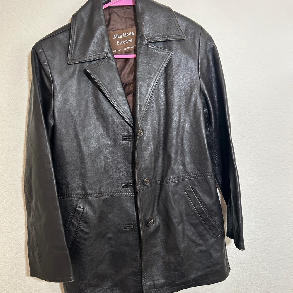Alta Moda Firenze Women's Leather Jacket Italy Vintage